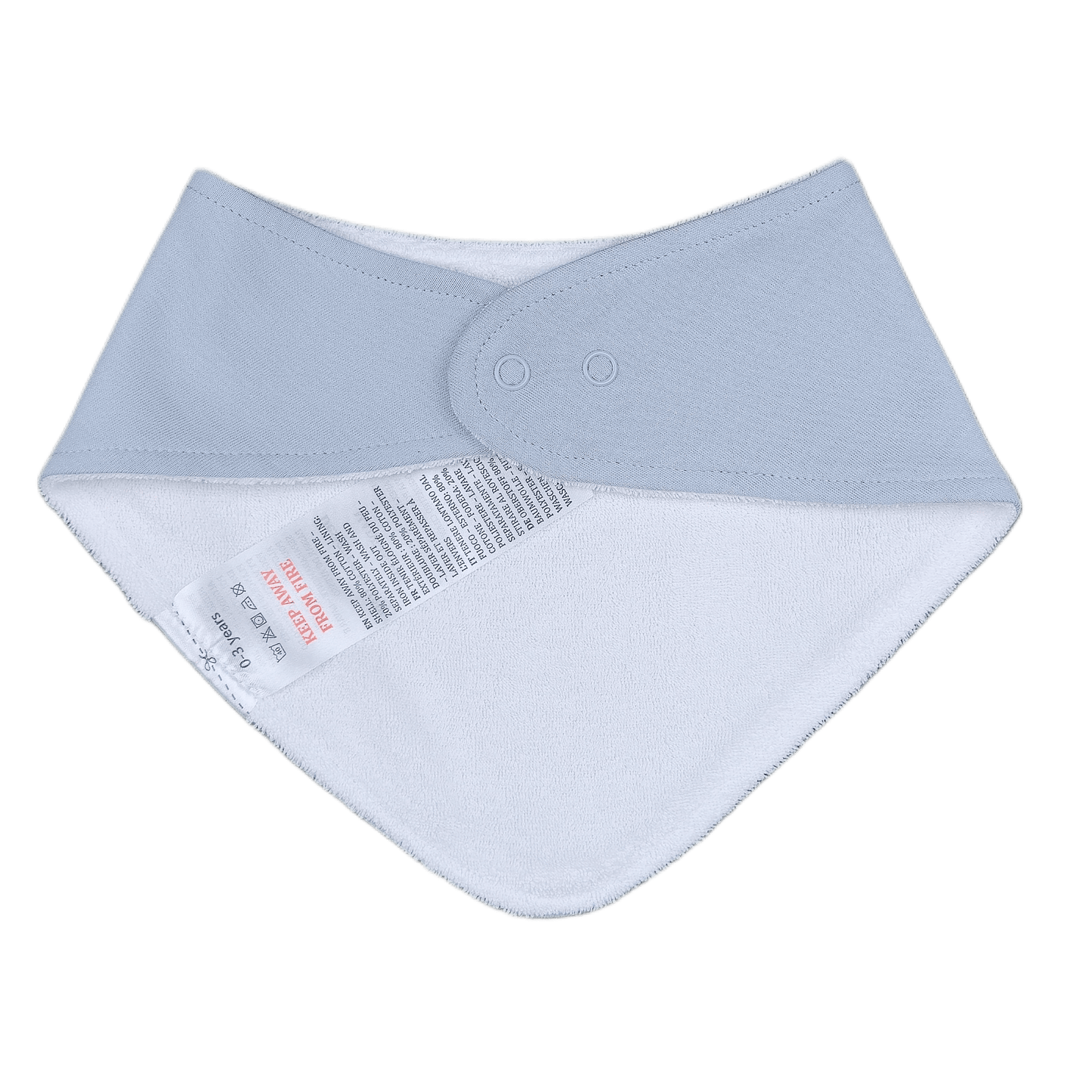Babero Bebé Bandana Aviación Algodón - 80% Algodón 20% Poliéster Diseño Italiano 0-36M