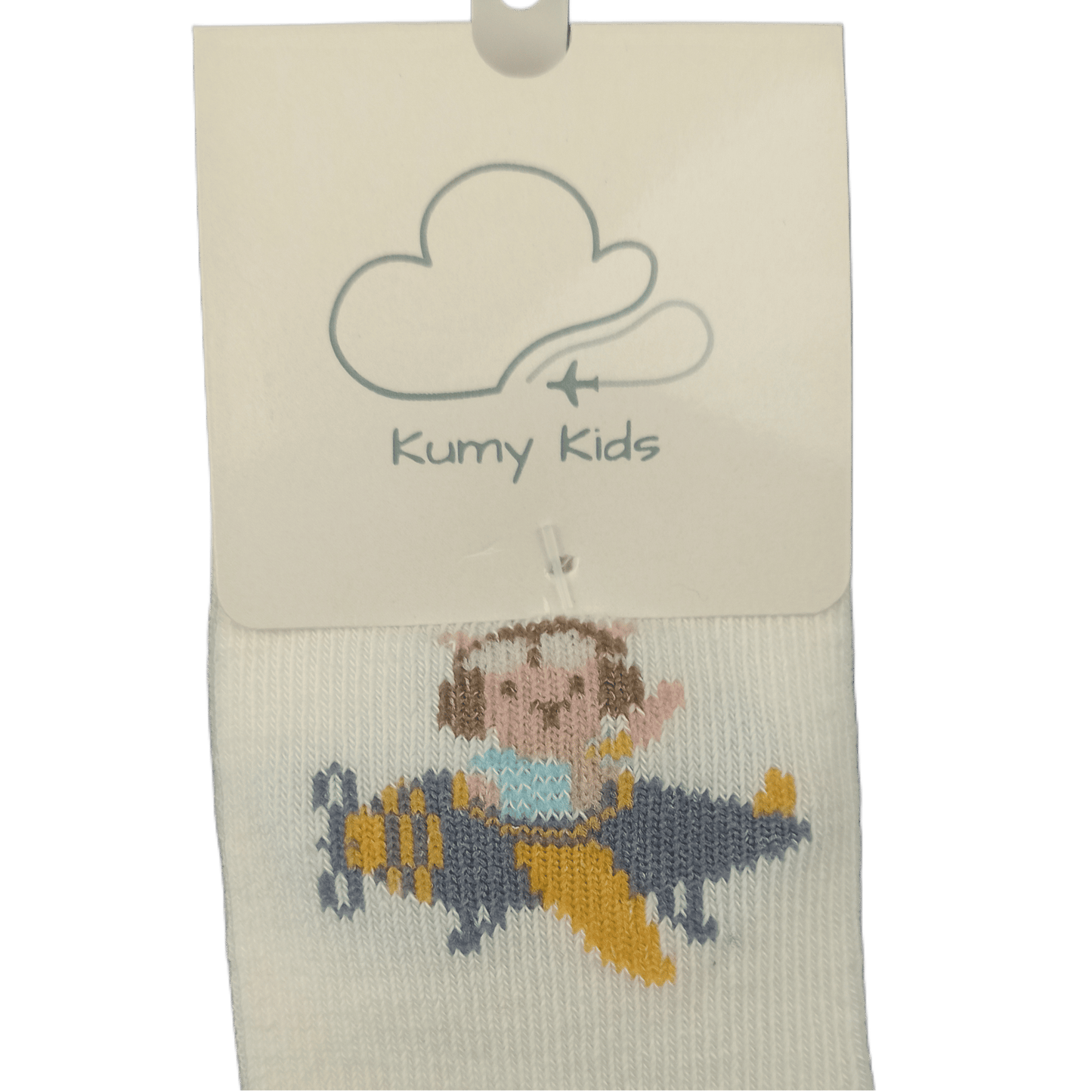 Baby Cotton Socks Aviation Design - Soft Ribbed Design