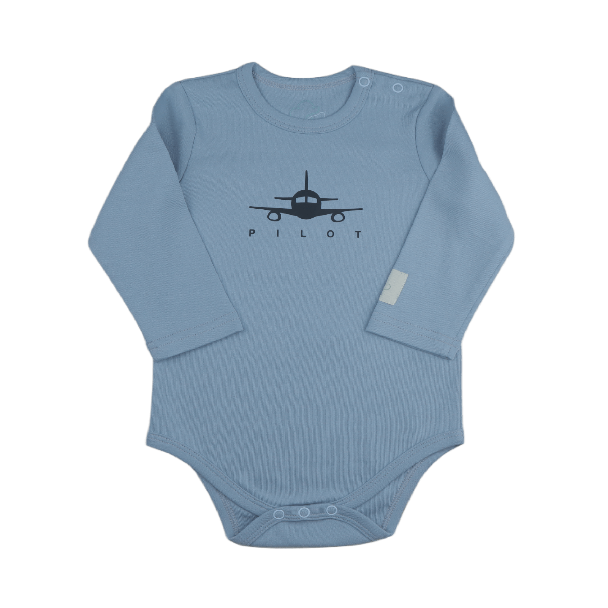 Baby Blue Long Sleeve Onesie Pilot