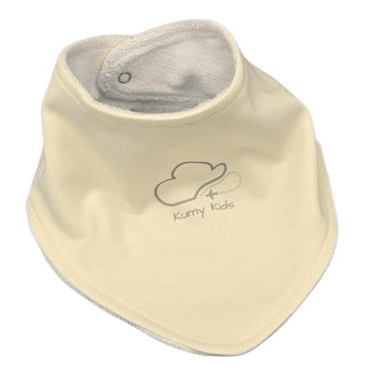 Babero Bebé Bandana Algodón Triangular - Beige Diseño Italiano 0-3 Años