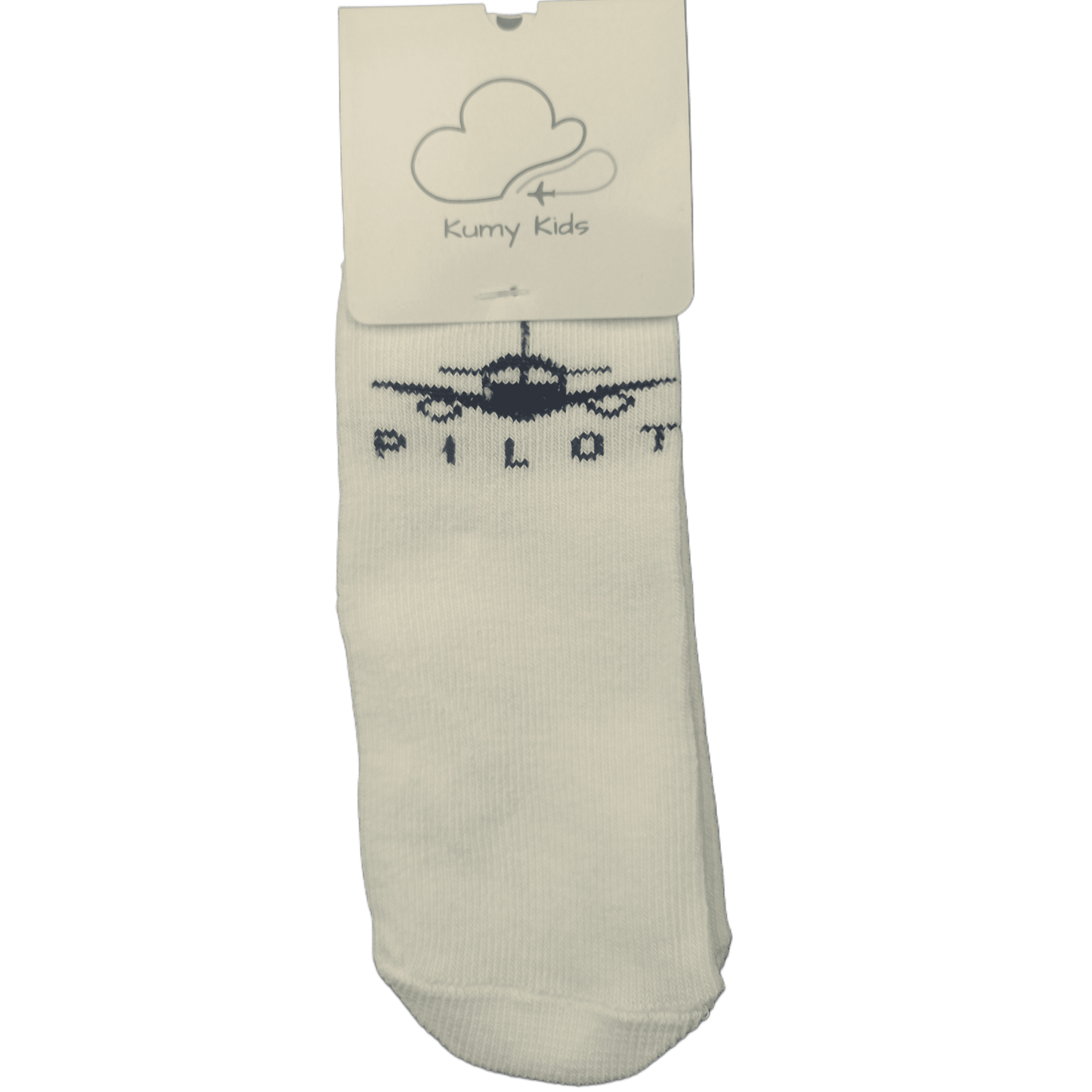 Calcetines Algodón Bebé Diseño Aviación - Suaves Elásticos Italiano 0-24M
