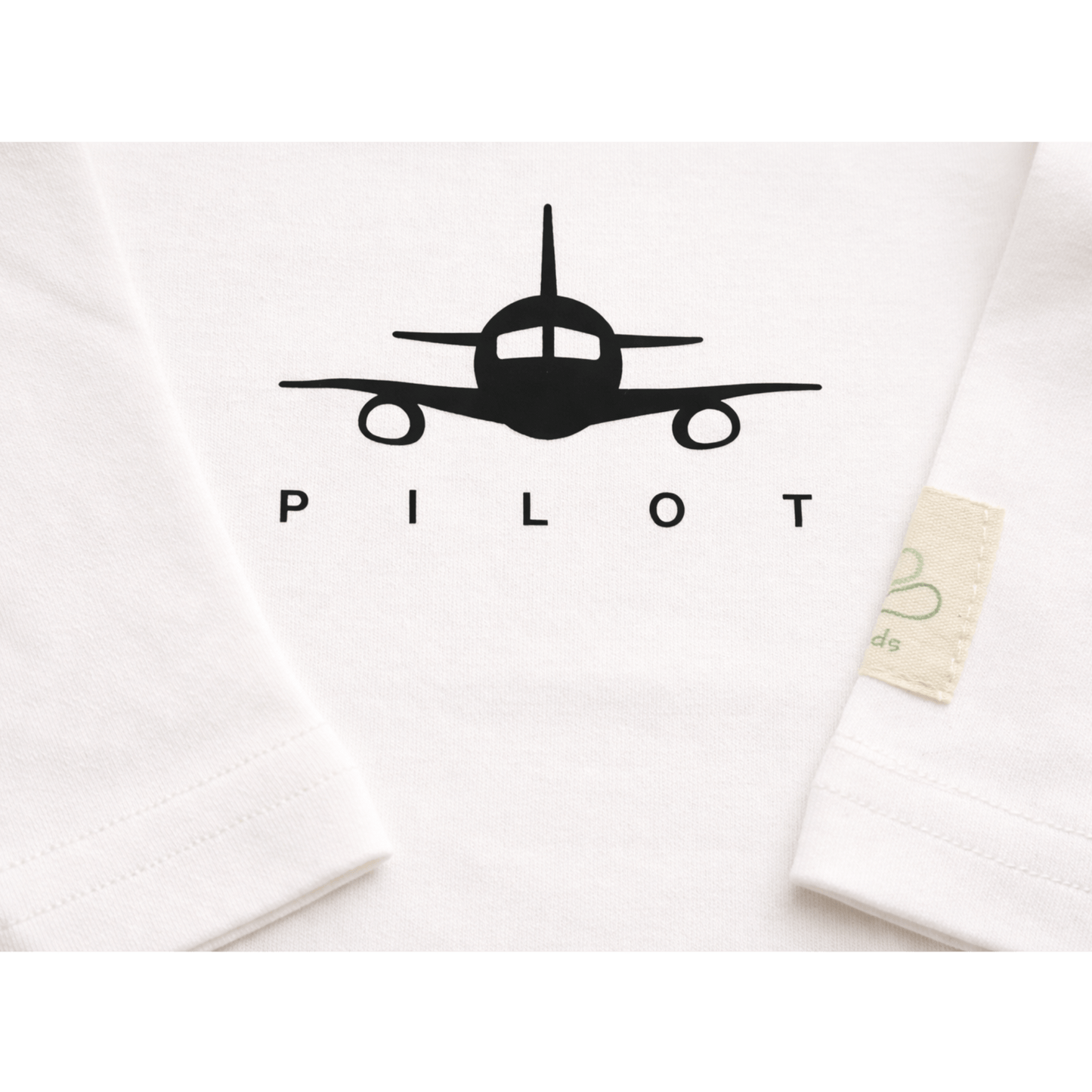 Baby Pilot Bodysuit Long Sleeve - Aviation 100% Cotton Italian Design 0-24M