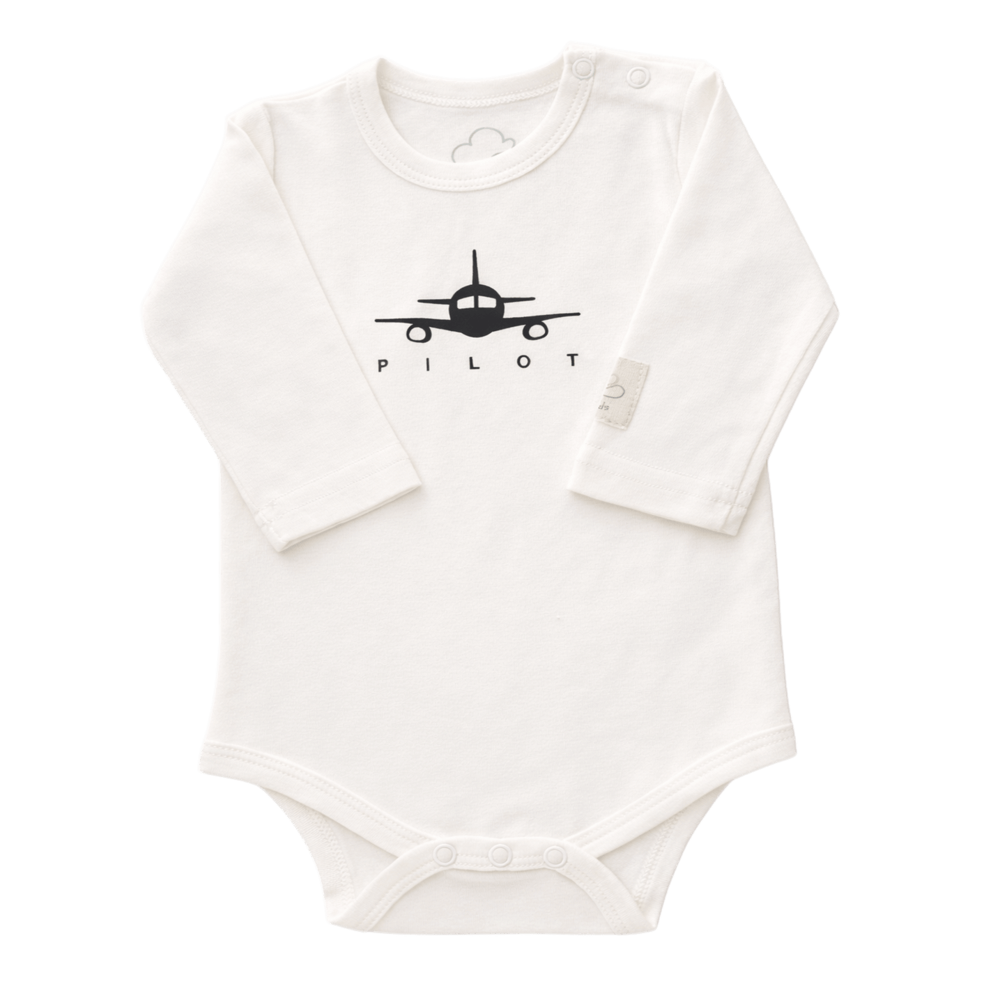 Body Piloto Bebé Manga Larga - 100% Algodón Diseño Italiano 0-24M