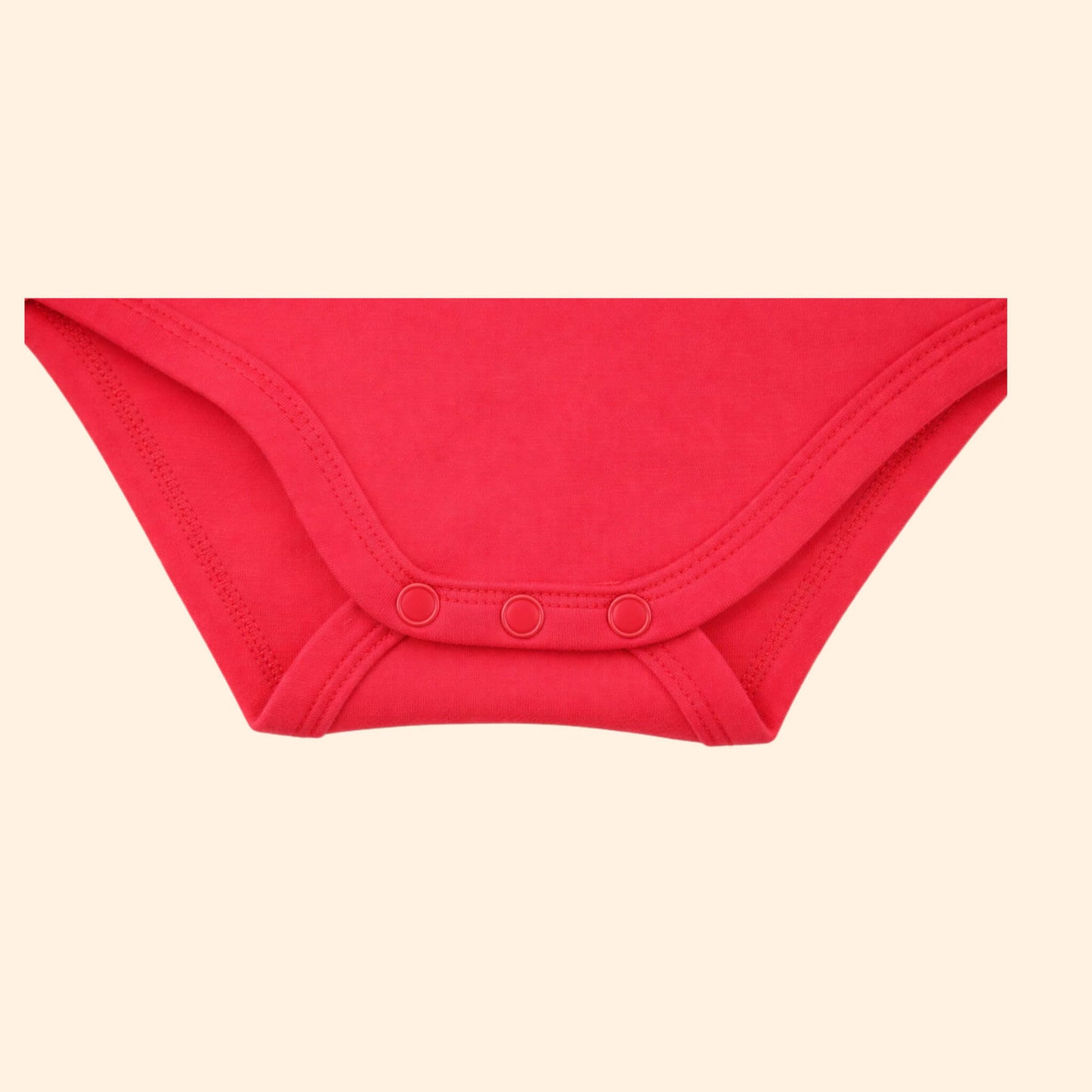 Red Baby Onesie Details