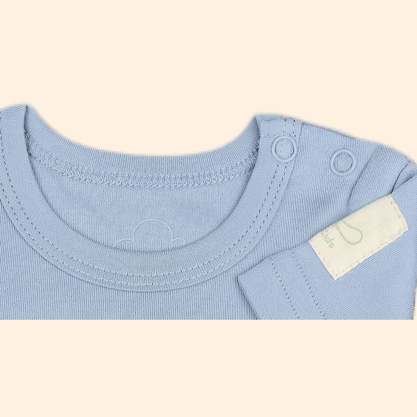 Baby Short Sleeve Aviation Bodysuit - 100% Cotton Italian Design 0-24M