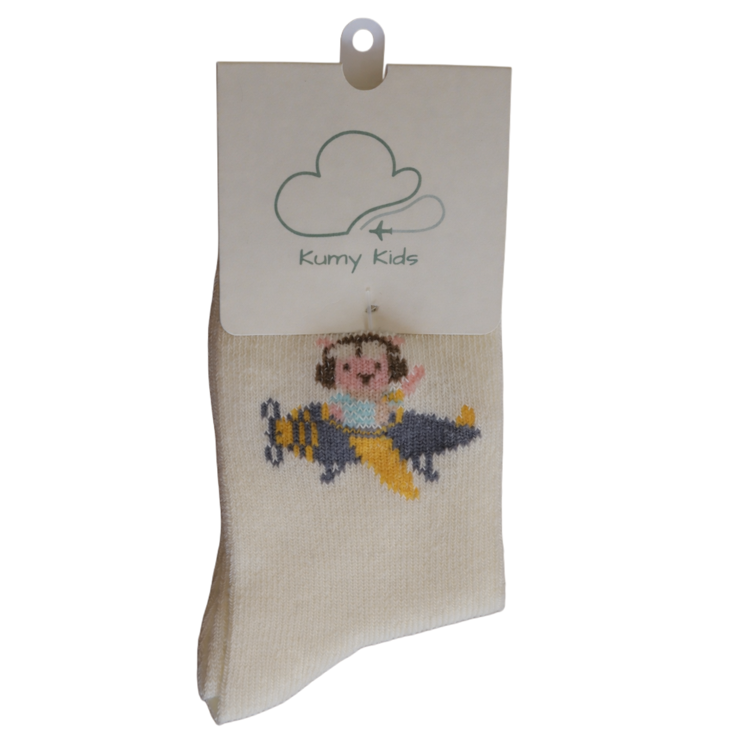 Calcetines Algodón Bebé Diseño Aviación - Suaves Elásticos Italiano 0-24M