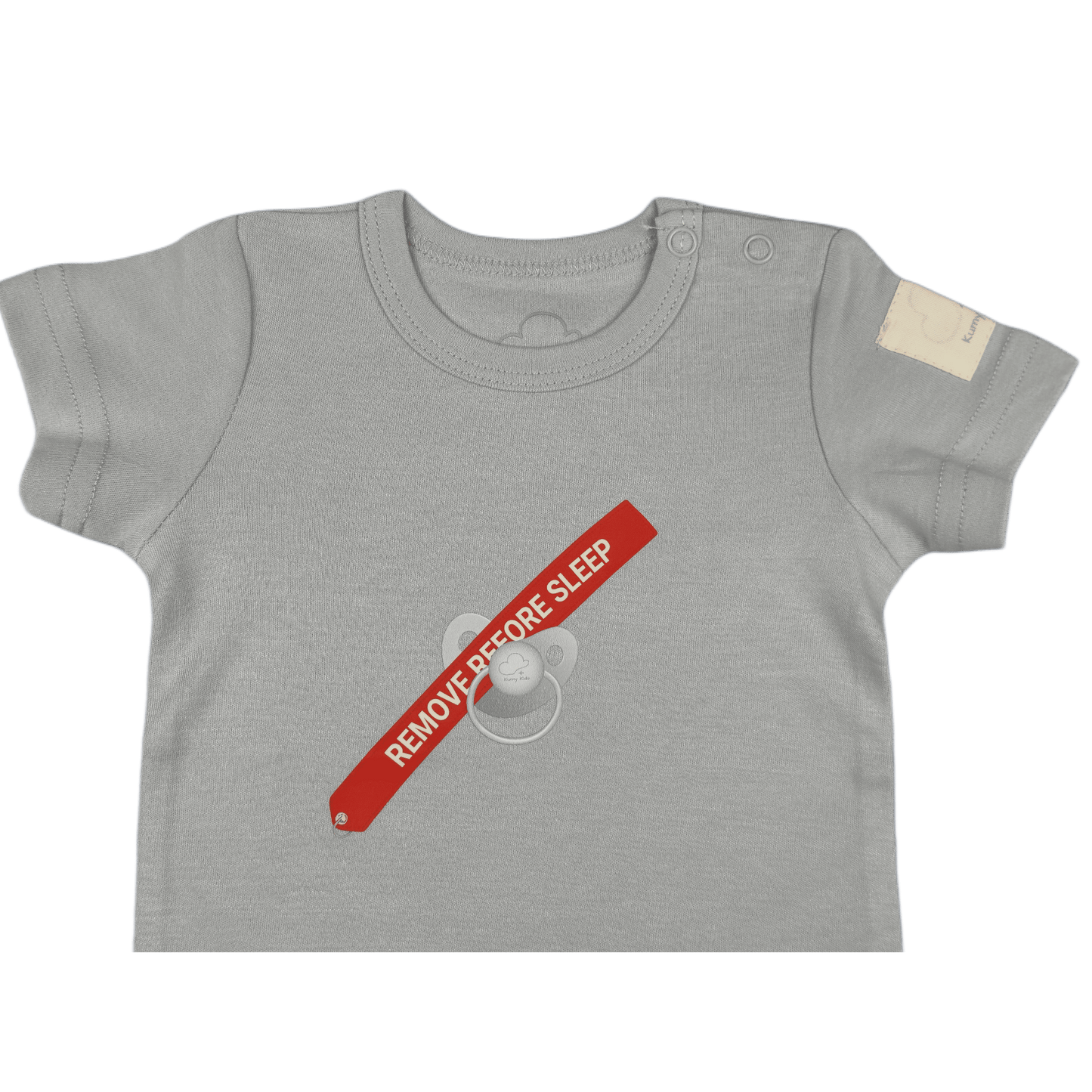 Body Bebé Manga Corta Algodón Aviación - 100% Algodón Diseño Italiano Remove Before Sleep 0-24M