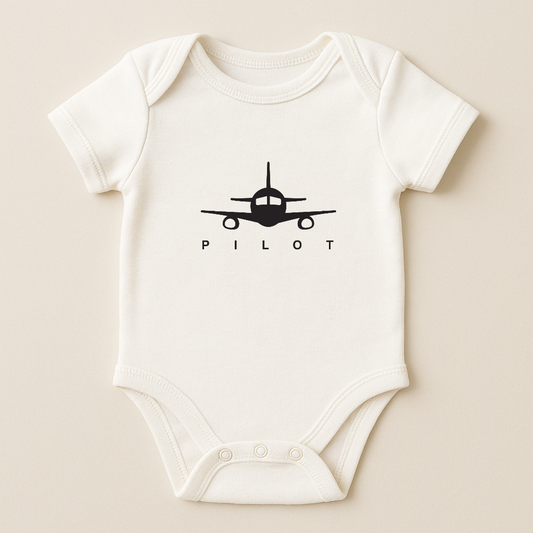 Body neonato PILOT – Cotone organico premium by Kumy Kids®
